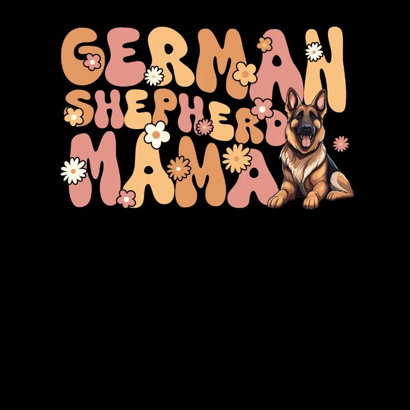 German Shepherd Groovy German Shepherd Mom