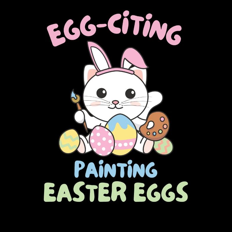 cute cats for easter with easter eggs cat