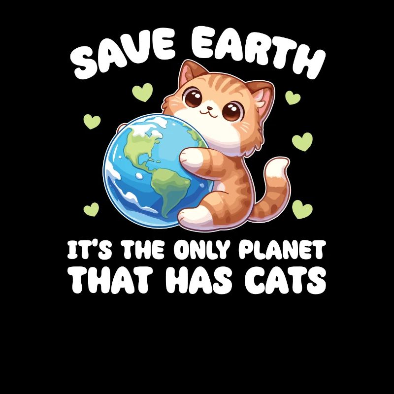 Ist der einzige Planet mit Katzen Earth Day
