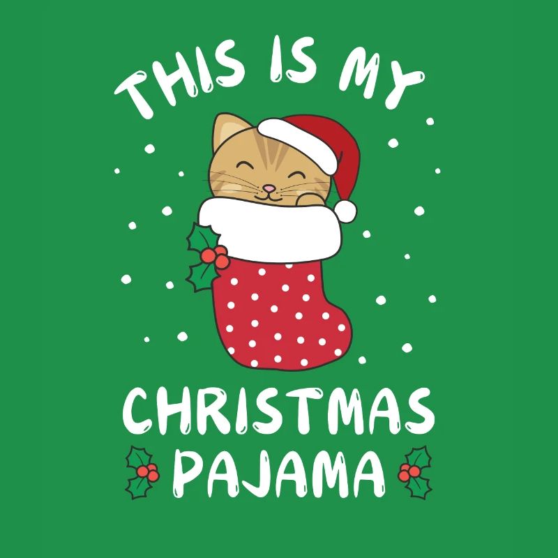 C’est mon pyjama de Noël, doux chat