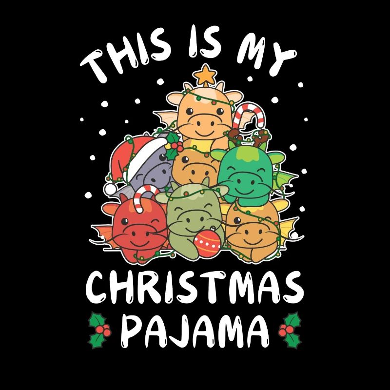 Pyjama de Noël Dragon de Noël