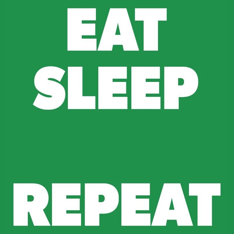 Eat Sleep "insert here" Repeat - stencil in white