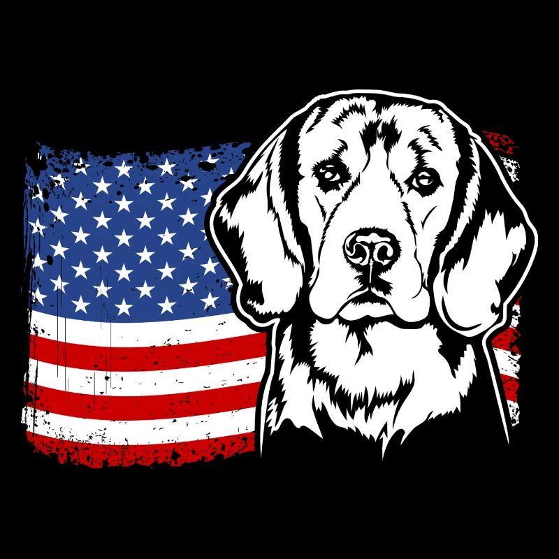 Beagle US Amérique Drapeau Chiens Chien Wilsigns