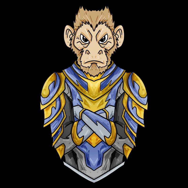 Knight Monkey with Armor Crusader