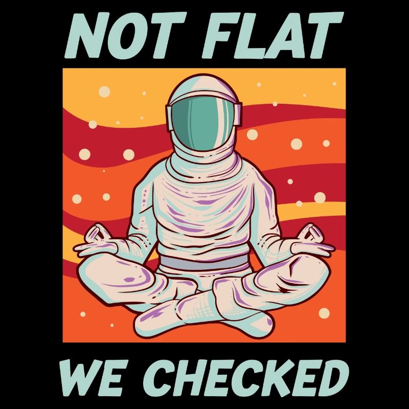 Not Flat We Checked Funny Anti Flat Earth
