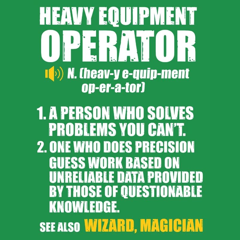 Construction machinery operator Excavator driver Excavator driver Construction workers