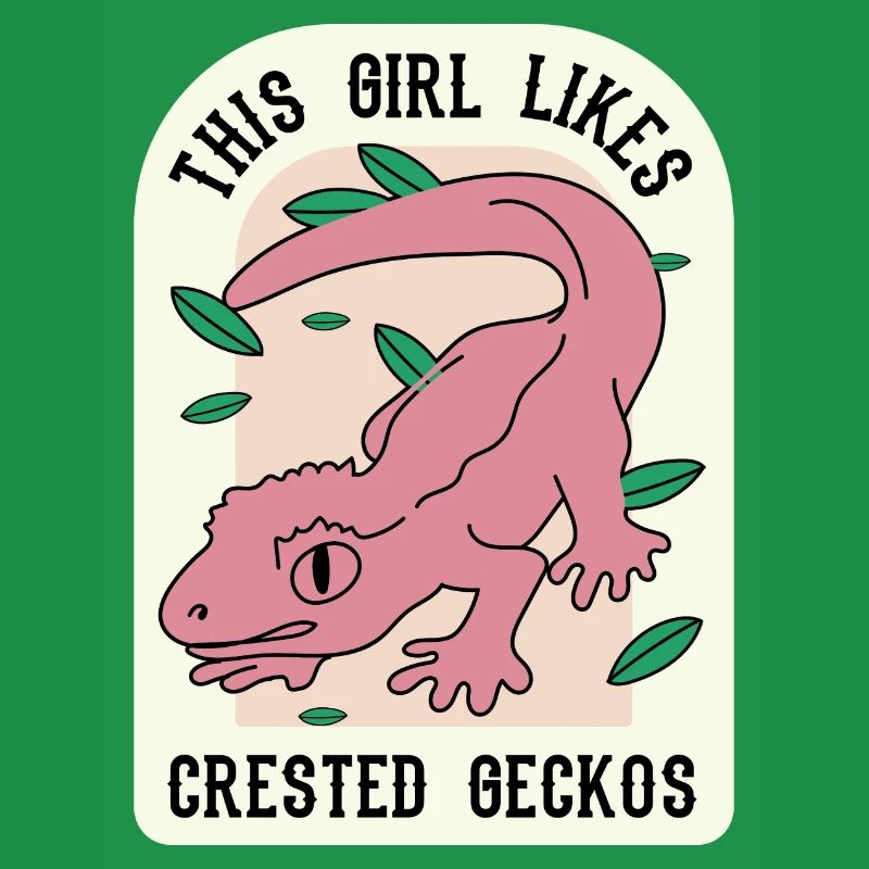 Mädchen mag Geckos Nette Eidechse Exotisches Tier