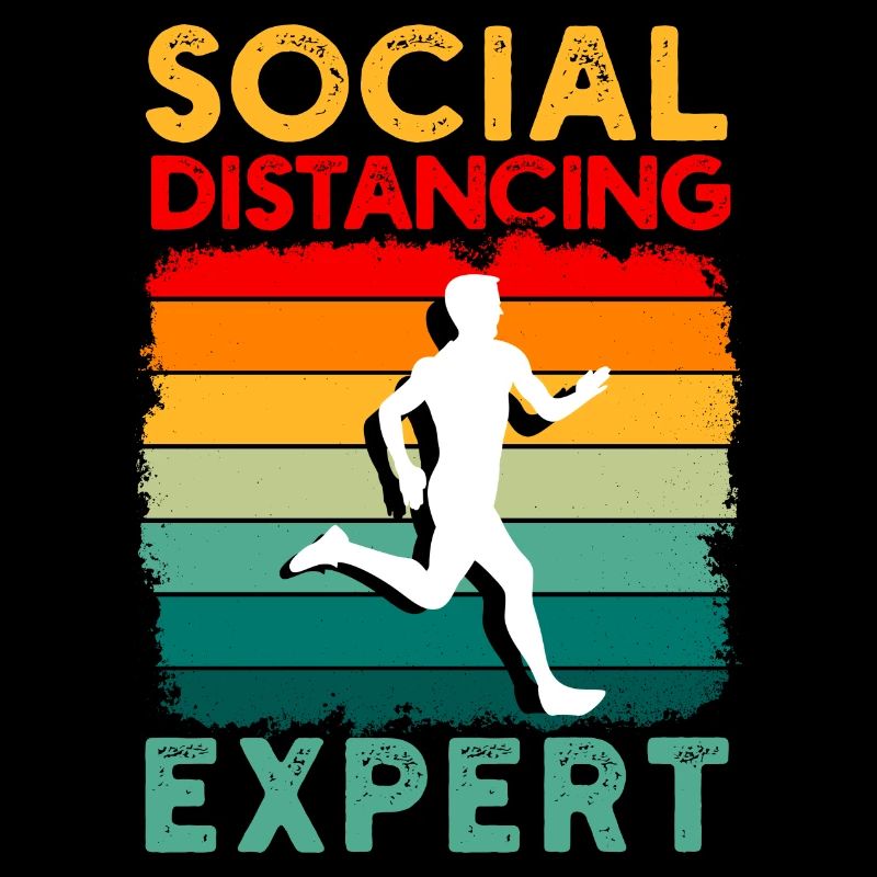Funny Runner Gift Social Distancing Expert