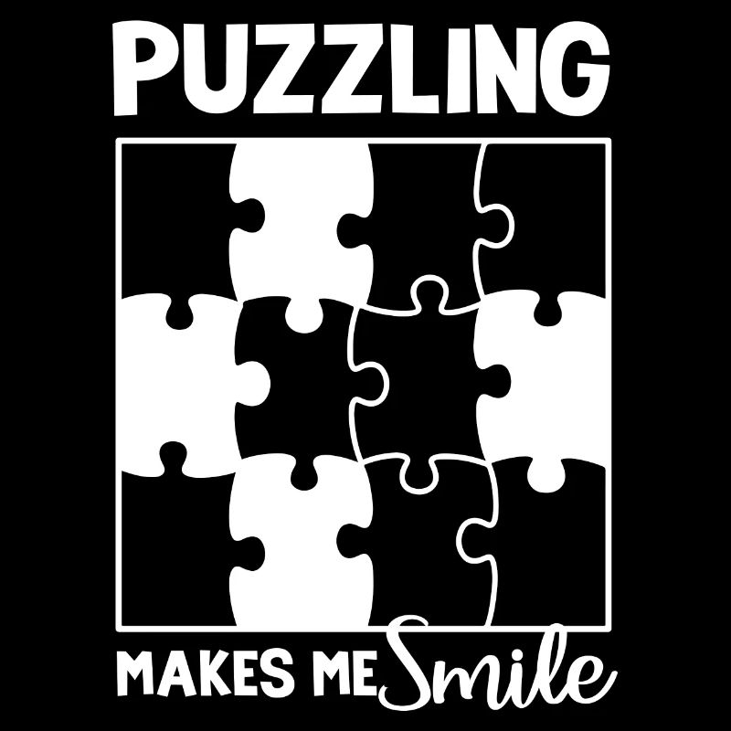 Puzzling Makes Me Smile Smile Fan