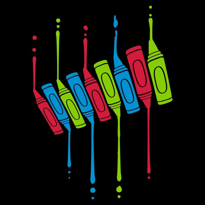 Crayons Gouttes Cool Design