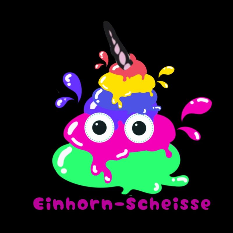 Einhorn-Scheisse,scheisse, bunte scheisse