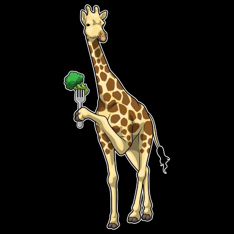 Giraffe Broccoli Vegetables
