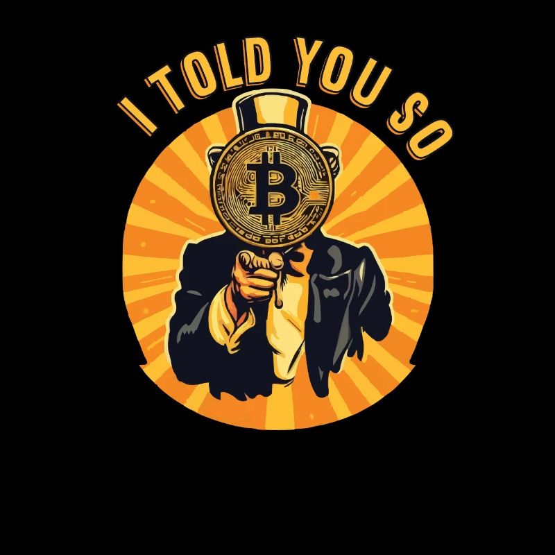 I Told You So Bitcoin Crypto Cryptocurrency Coins