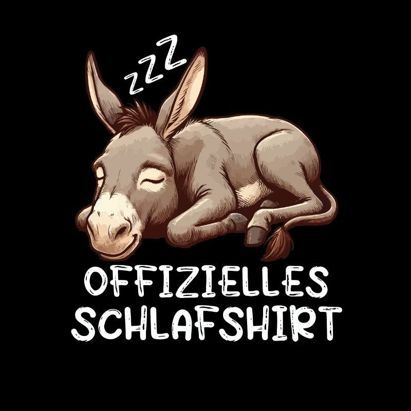 Offizielles Schlafshirt Esel Eselchen Muli