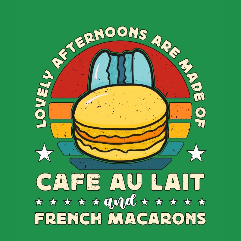 Macaron de beaux après-midi sont faits rétro snacking