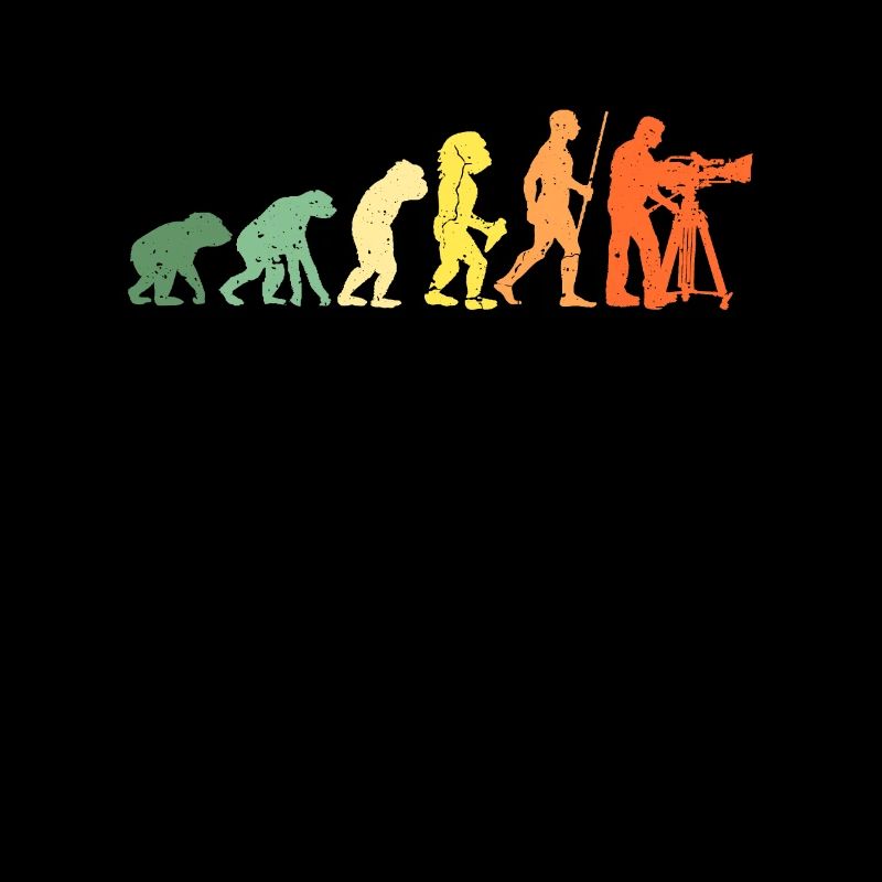 Camera Operator Evolution Retro Video Producer