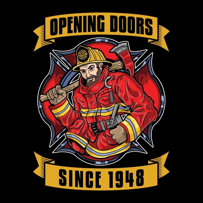Chief Firefighter Opening Doors Since 1948 Fireman