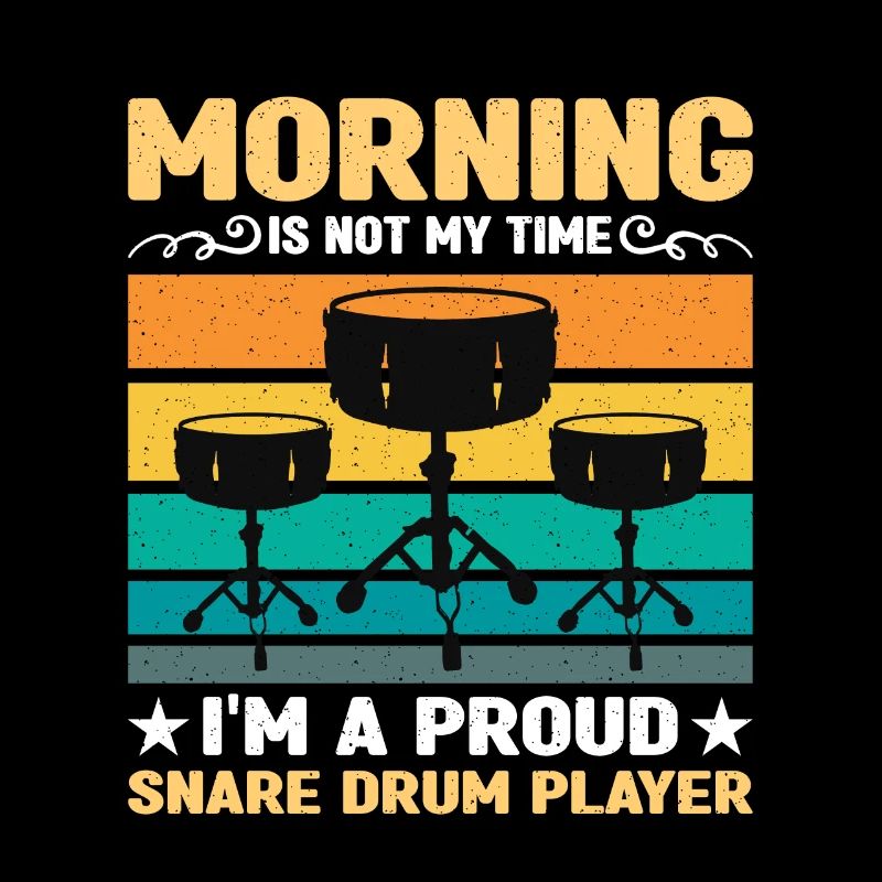 Snare Drum Player Morning Is Not My Time Drumming