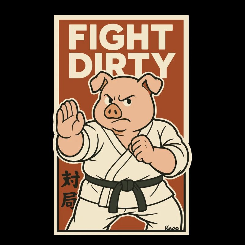 Karate Kampfschwein – Kämpfe schmutzig