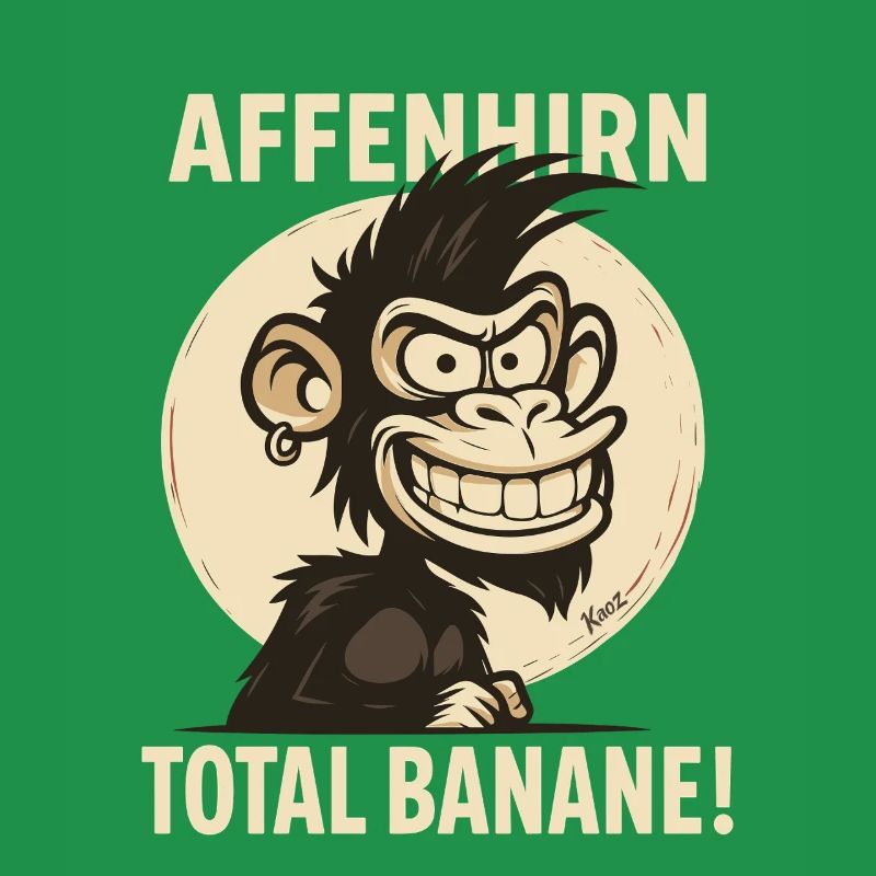 Monkey Brain – Total Banana Cartoon Monkey