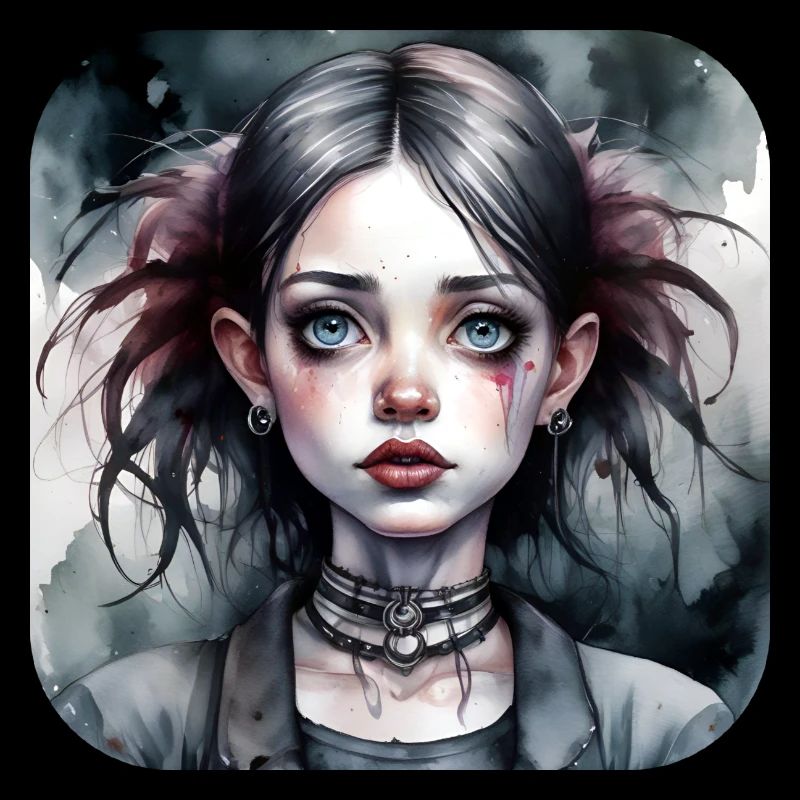 Fille punk gothique cool