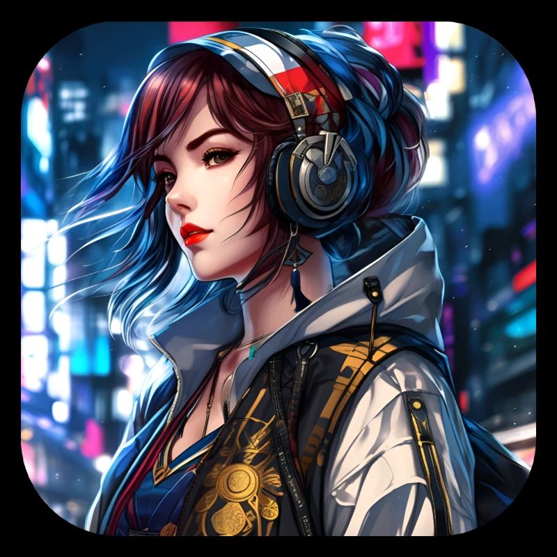 Fille Cyberpunk cool