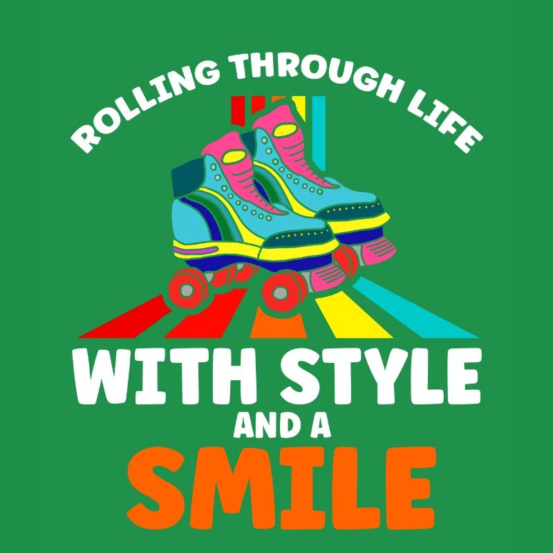Rollerskates Funny 80er Roller Disco Skating