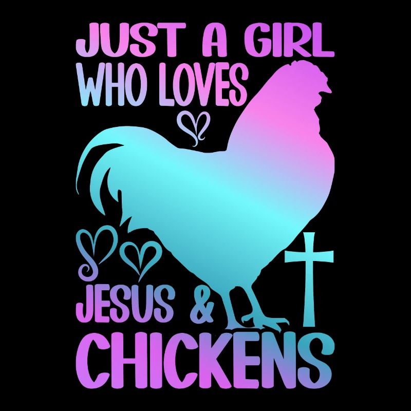 Jesus And Chickens Farmer Lover Farmer