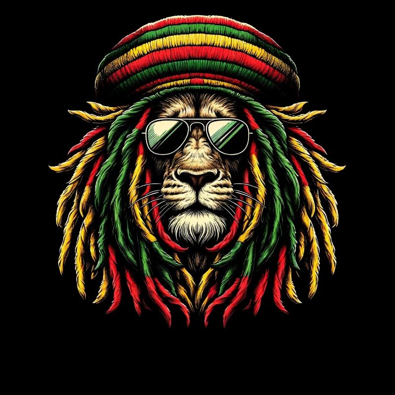 Jamaican Lion Reggae Root Lion Judah Rasta