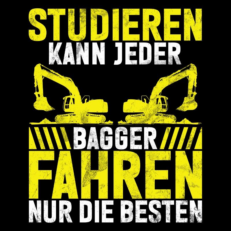 Excavator Driver Funny Construction Worker Profession Excavator