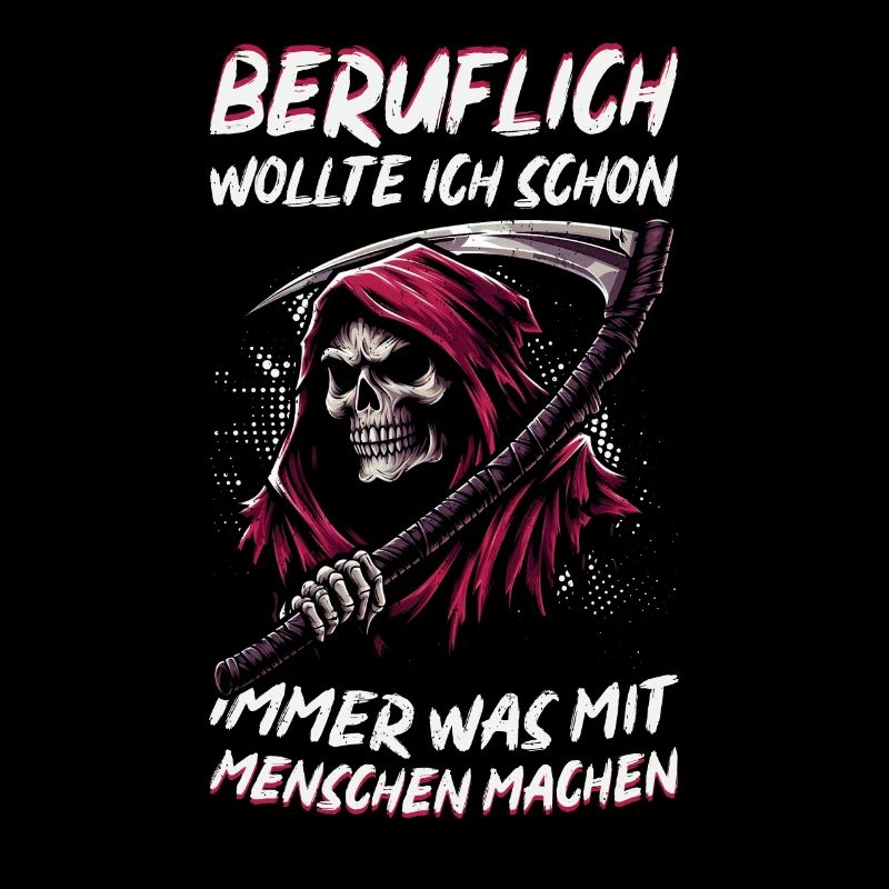Sarkastischer Sensenmann Schwarzer Humor Dunkler