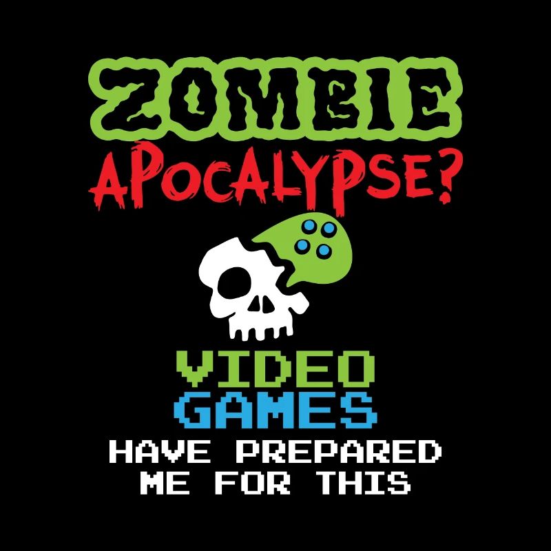 Gamer Zombies Videospieler Controller Geschenk