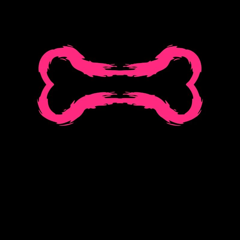 Icône de chien brosse à os rose