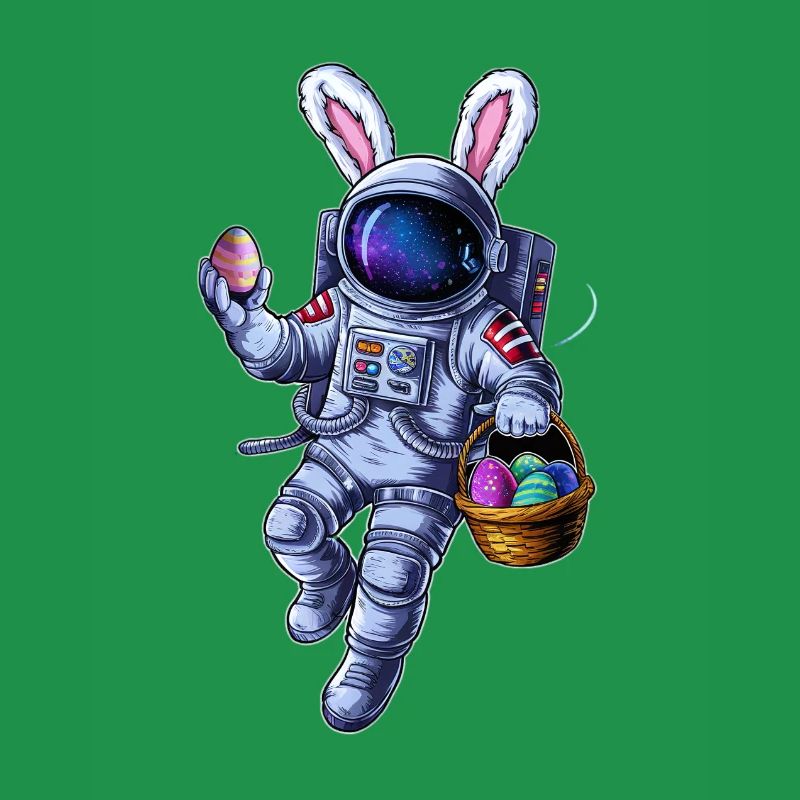Space Easter Bunny and Egg Hunt