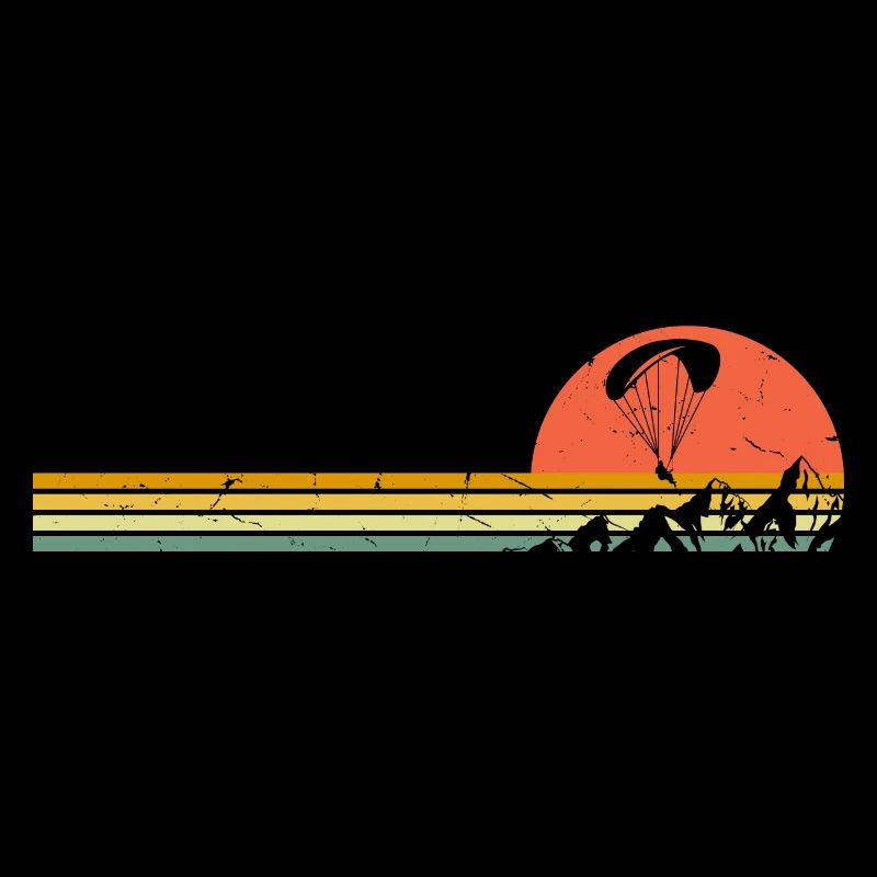 Paraglider Retro Paraglider Mountains Paraglider