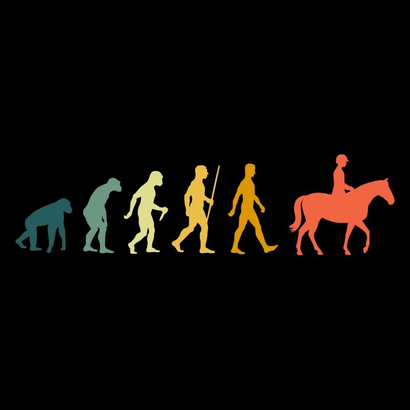Équitation Evolution Dressage Rétro Chevaux Cavalier