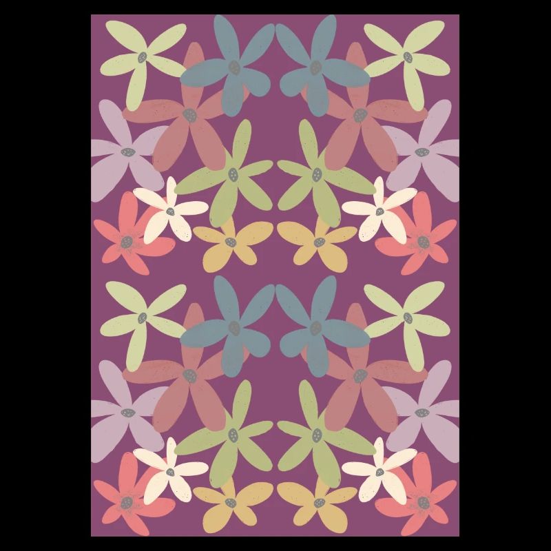 Motif de fleurs harmonieuses