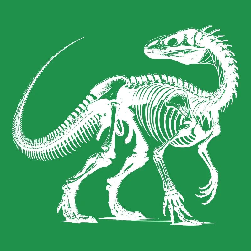 Evolution in Lines Dinosaur Fossil Bones