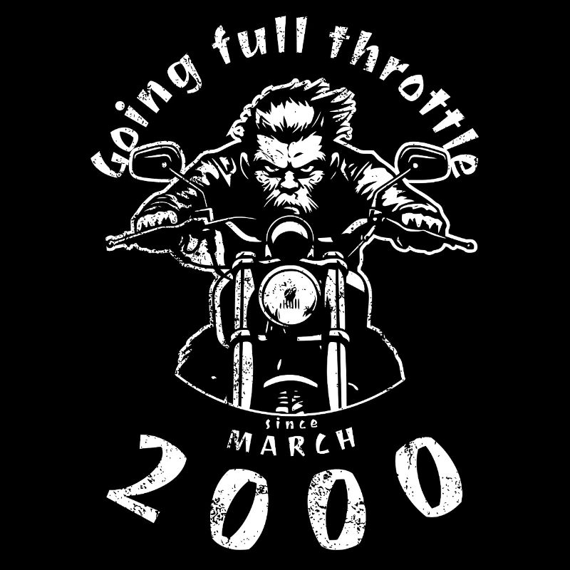 25. Geburtstag Going full throttle since 03/2000