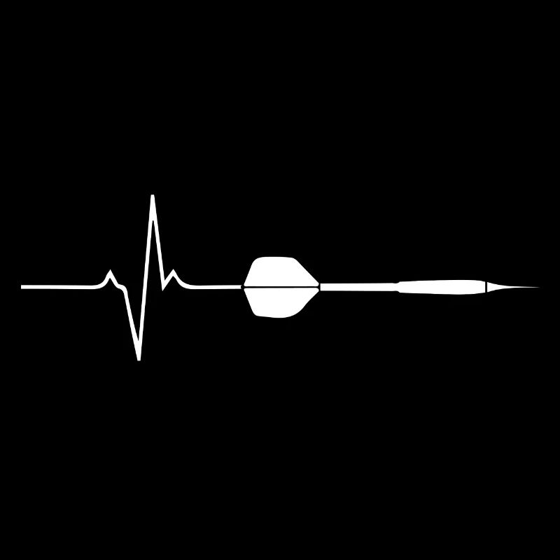 Conception d'ECG de coeur de flèche de fléchettes pour l'arbre de joueurs de fléchettes