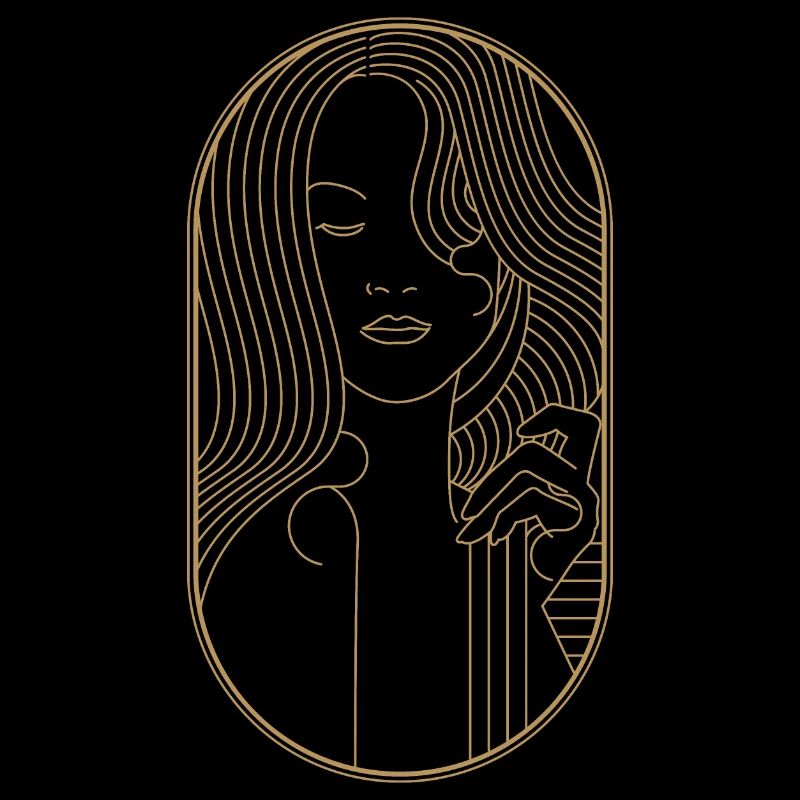 Beauty Artdeco Digital Art Prints - Objets de collection