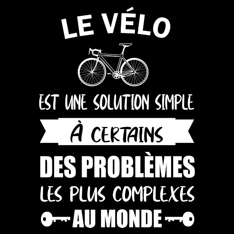 Le vélo est une solution simple t-shirt cycliste