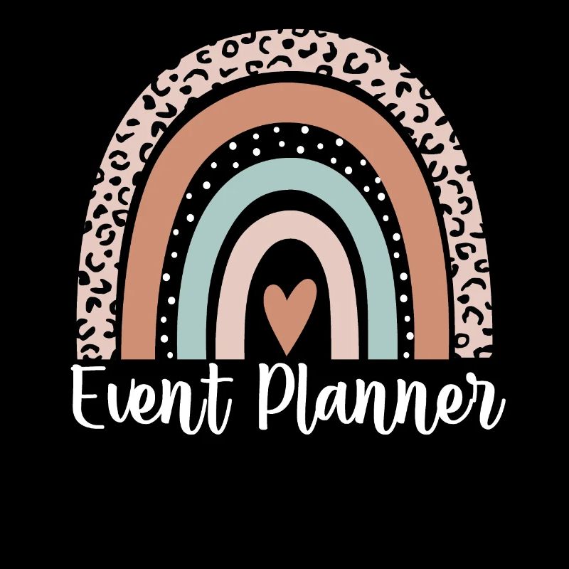 Event Planner Rainbow Leopard Funny Event Planner