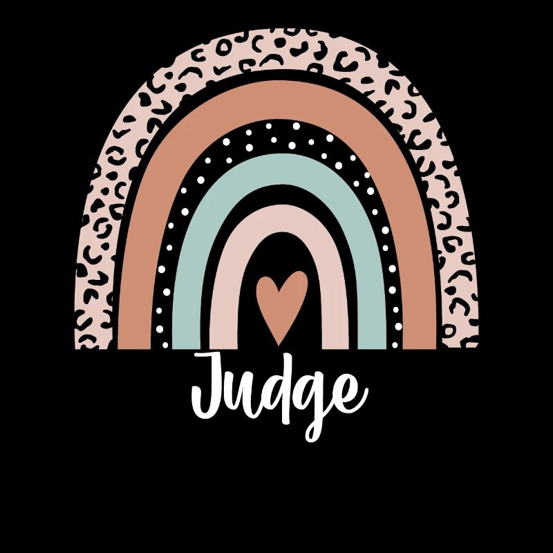 Judge Rainbow Leopard Funny Judge Appreciation