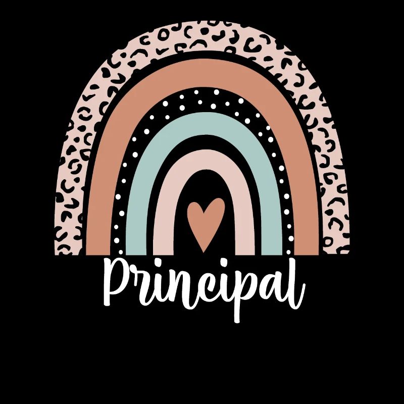 Principal Rainbow Leopard Funny Principal