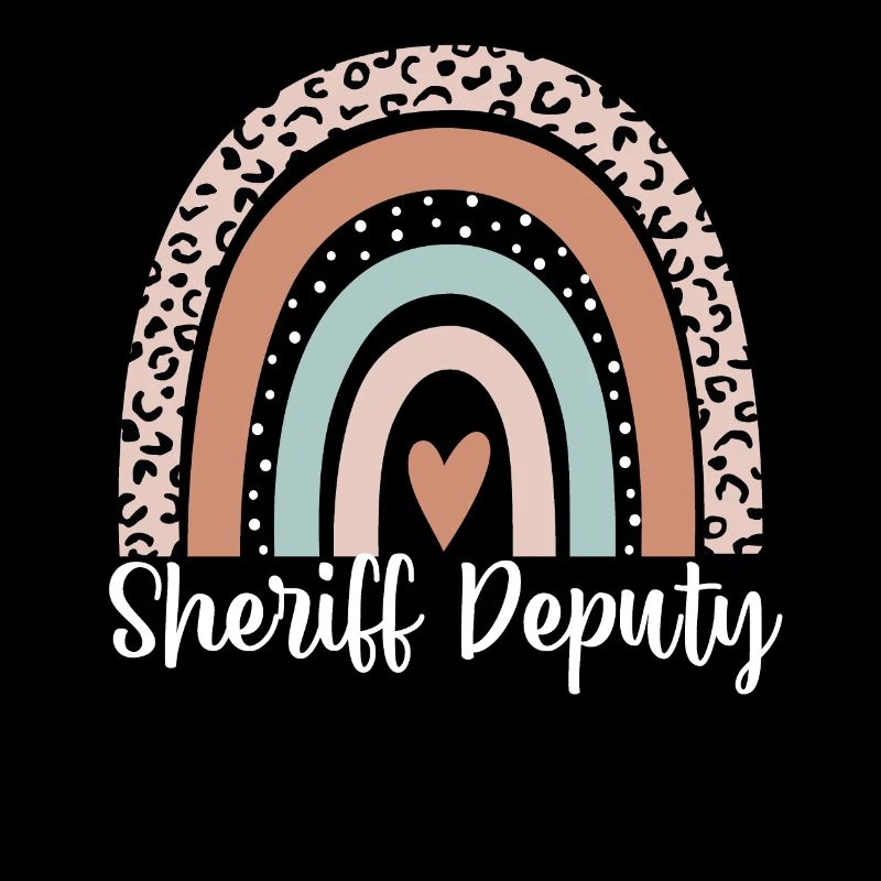 Sheriff Deputy Regenbogen Leopard Lustiger Sheriff