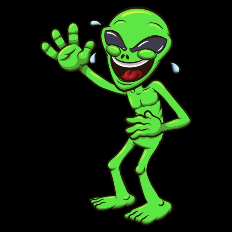 Alien riant