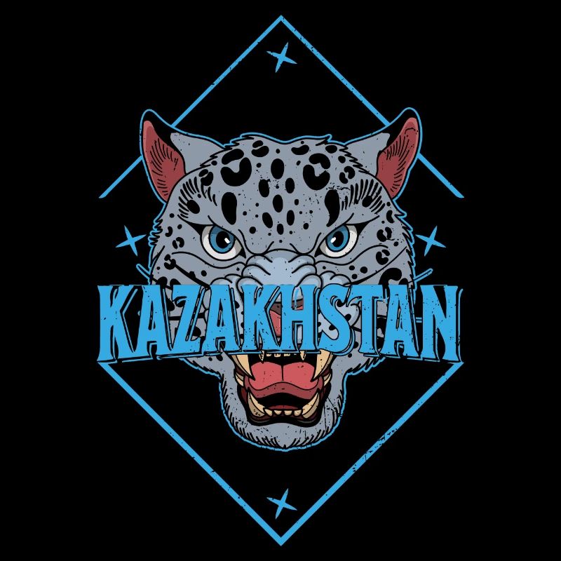 Kasachstan Souvenir Herkunft Schneeleopard