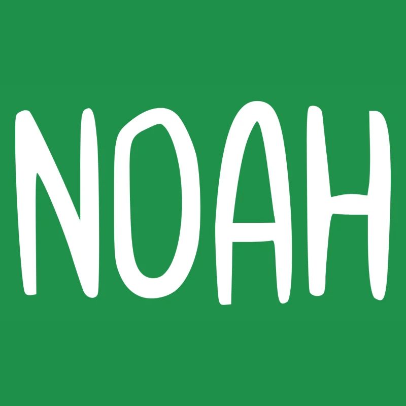 Noah Custom Name Schriftart Text Geburtstag