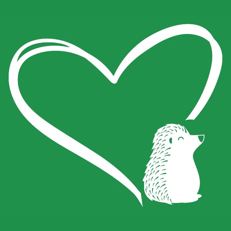Tier im Herz Igel